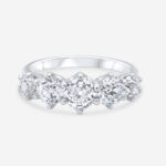 Five Stone Diamond Ring in White Gold