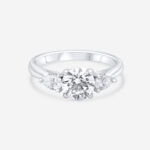 Trilogy Diamond Ring in White Gold
