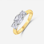 Trilogy Diamond ring in White Gold - Image 2